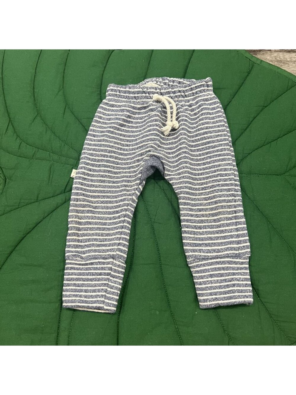 Childhoods Clothing 6-12M Blue Striped Gusset Jogger Pants